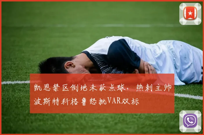 凯恩禁区倒地未获点球，热刺主帅波斯特科格鲁怒批VAR双标